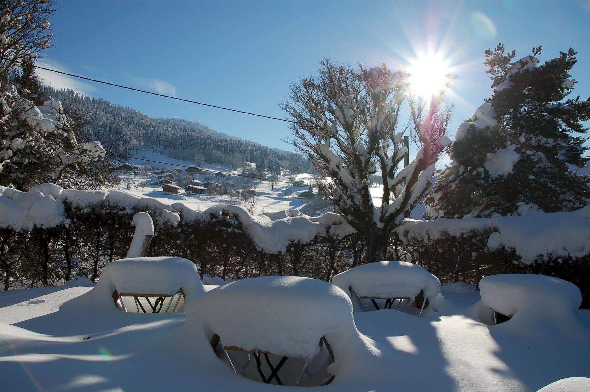 Hotel Le Caprice Des Neiges Combloux Eksteriør bilde